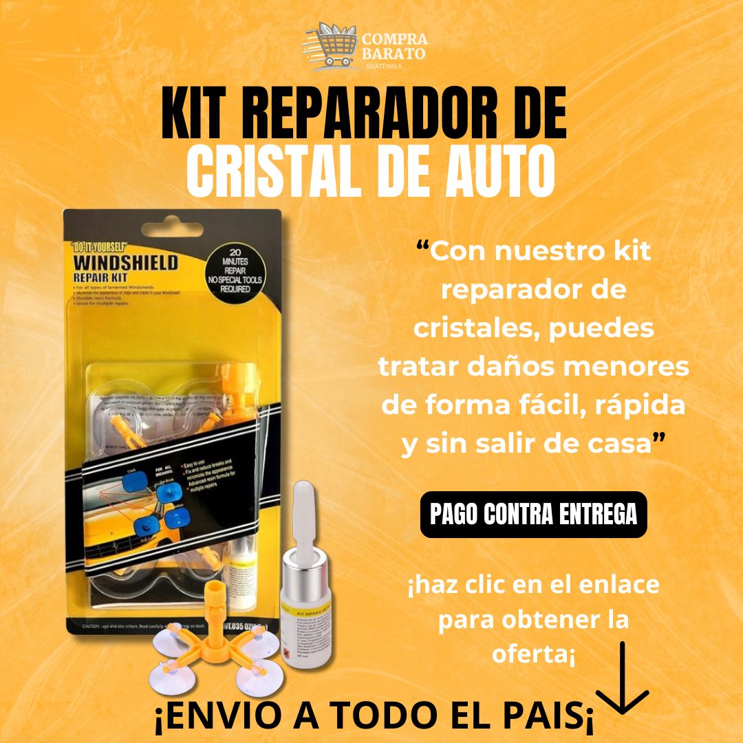 KIT REPARADOR DE CRISTAL DE AUTOS
