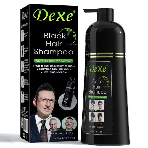 Combo Poder Varonil : Eelhoe Beard Enhance Oil + DeXe Black Hair Shampoo