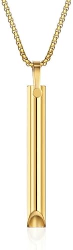 ✨ COLGANTE SILBATO DORADO