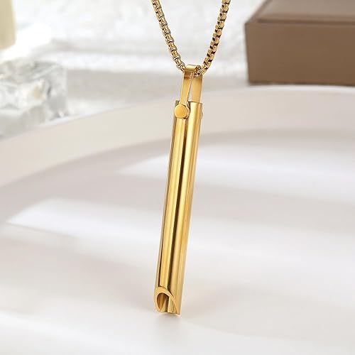 ✨ COLGANTE SILBATO DORADO