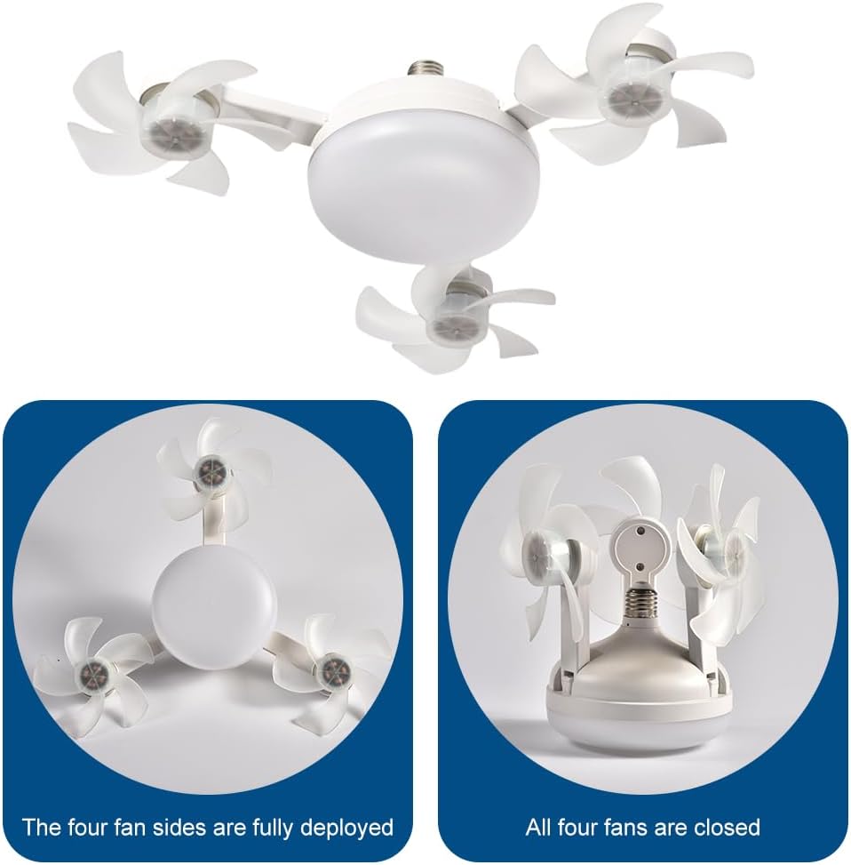 🌬️💡 Flydove Ventilador con Luz 2 en 1 – Control Remoto Incluido