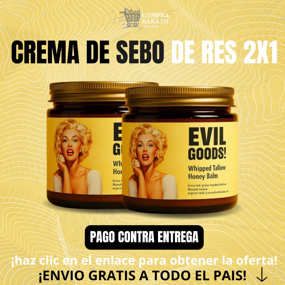 OFERTA 2 X 1 CREMA HIDRATANTE DE SEBO DE RES !