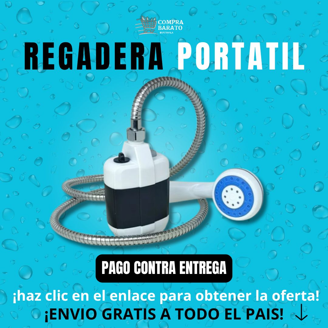 💧regadera eléctrica portátil para viaje o camping: