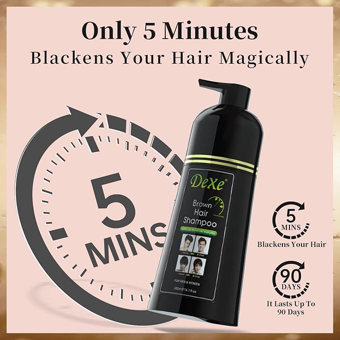 Combo Poder Varonil : Eelhoe Beard Enhance Oil + DeXe Black Hair Shampoo