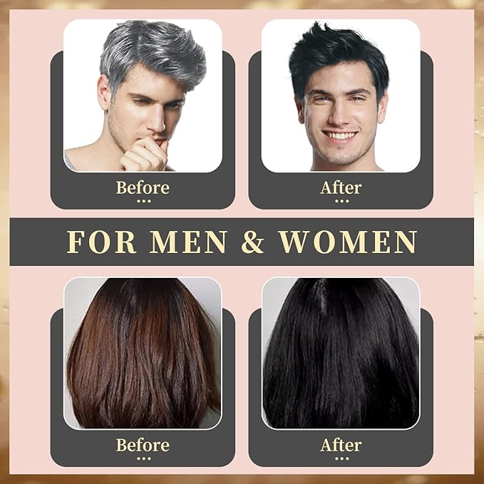 Combo Poder Varonil : Eelhoe Beard Enhance Oil + DeXe Black Hair Shampoo