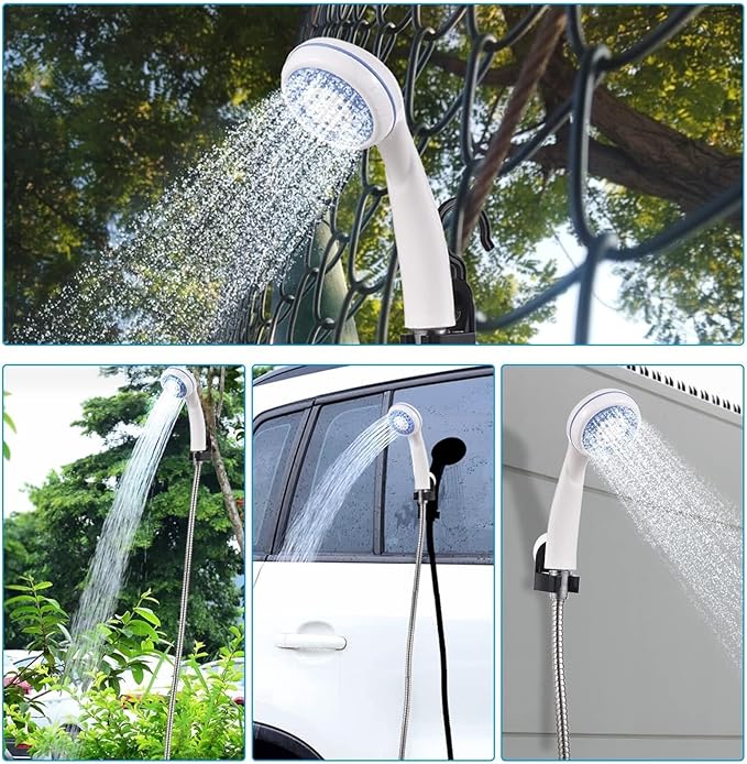 💧regadera eléctrica portátil para viaje o camping: