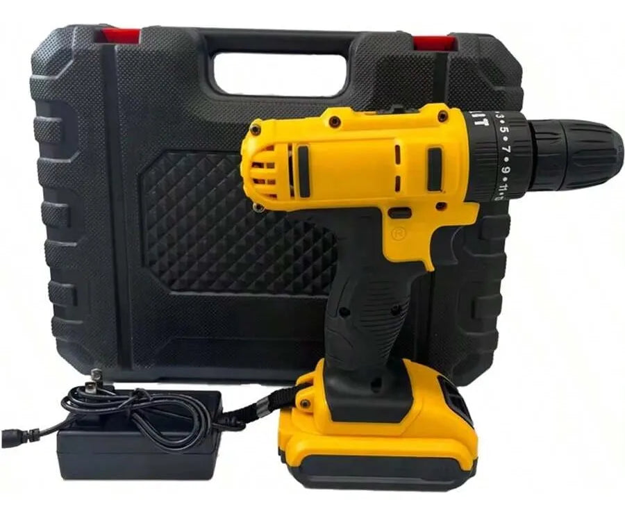 🔧 Barreno Inalámbrico de Dos Baterías + Kit Completo – Potencia y Libertad de Movimiento 🔋