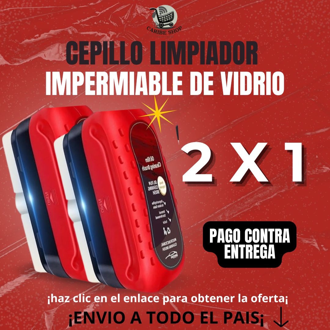 2x1 CEPILLO IMPERMIABILIZANTE LIMPIADOR DE VIDRIO