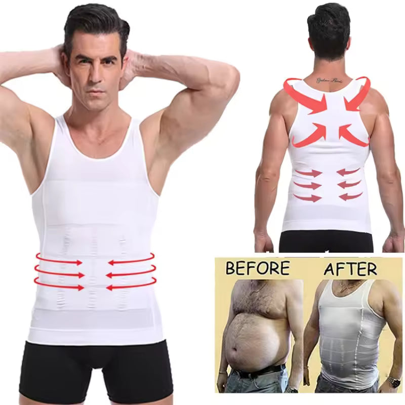 Camiseta de Compresión para Hombres NEGRA