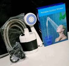 💧regadera eléctrica portátil para viaje o camping: