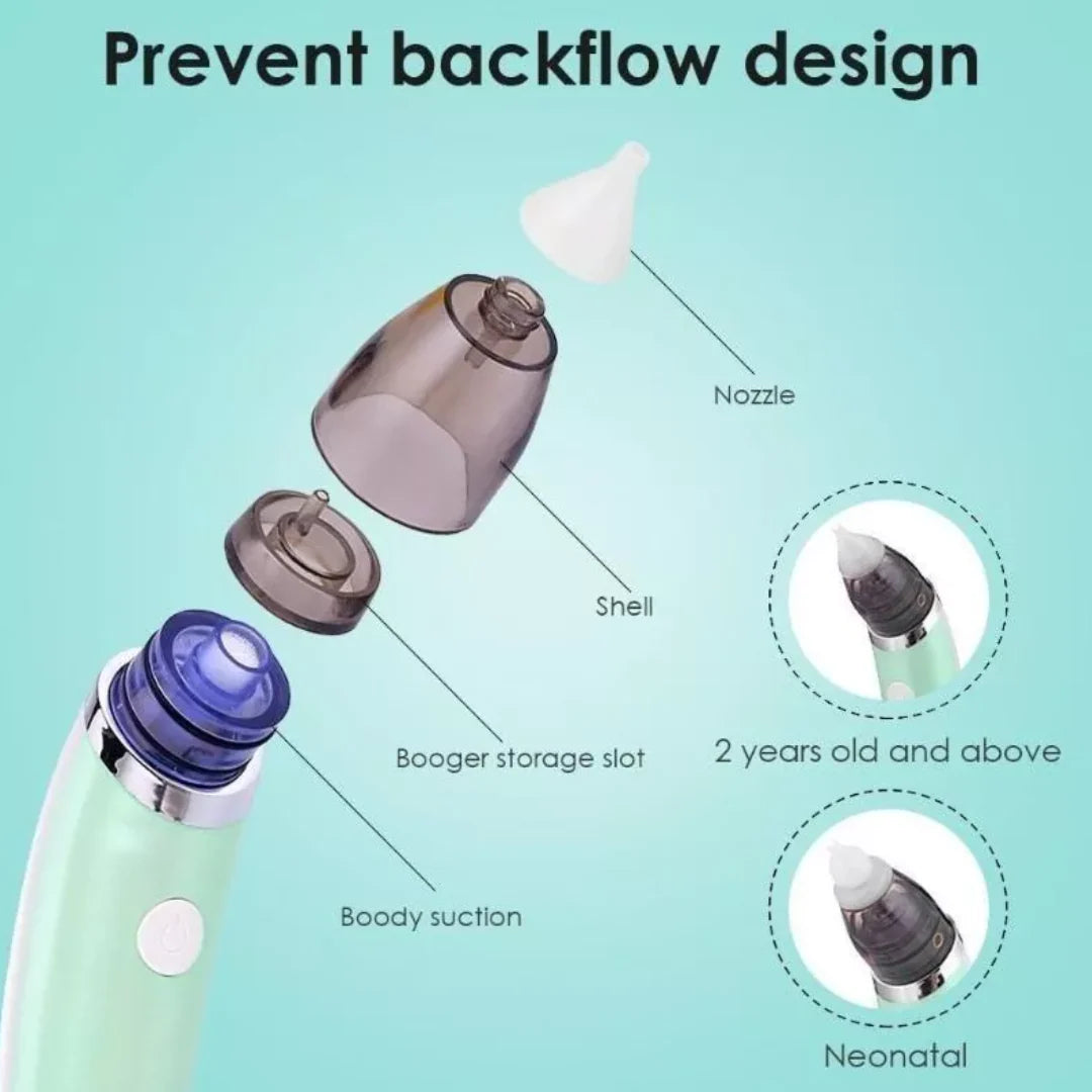 👶🍼 COMBO CUIDADO INFANTIL – Termómetro Digital + Aspirador Nasal Eléctrico 💙