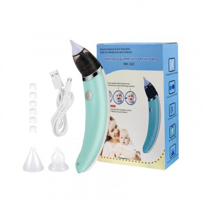 👶🍼 COMBO CUIDADO INFANTIL – Termómetro Digital + Aspirador Nasal Eléctrico 💙