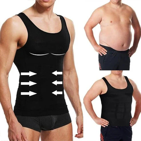 Camiseta de Compresión para Hombres NEGRA