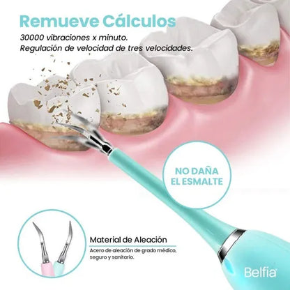 🦷✨ Limpiador Dental Ultrasónico con Cepillo y Carga USB – ¡Sonríe sin sarro!