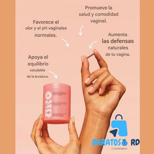 URO PROBIÓTICOS 🌺 Cuidado vaginal , 1 FRASCO DE 60 CAPSULAS