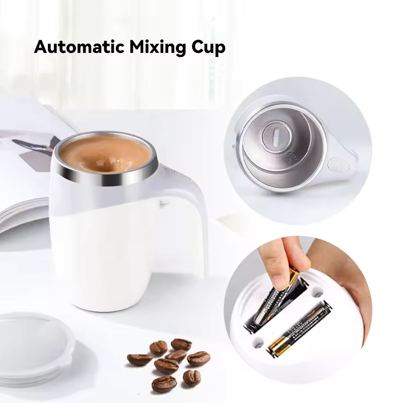 ☕ TAZA MEZCLADORA AUTOMÁTICA USB – 380ML