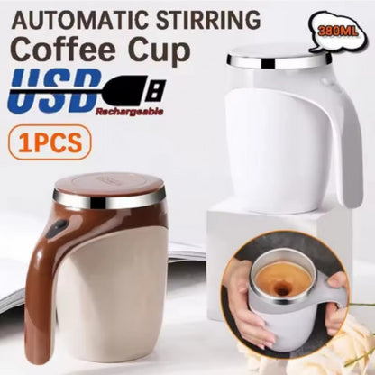 ☕ TAZA MEZCLADORA AUTOMÁTICA USB – 380ML